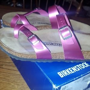 Fuschia Birkenstock Sandals